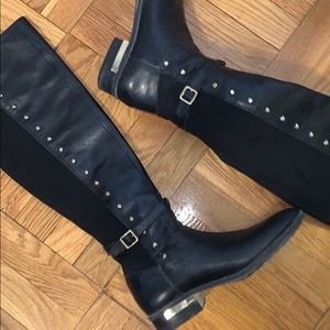 Vince Camuto Pelda Dual Fabric Knee 